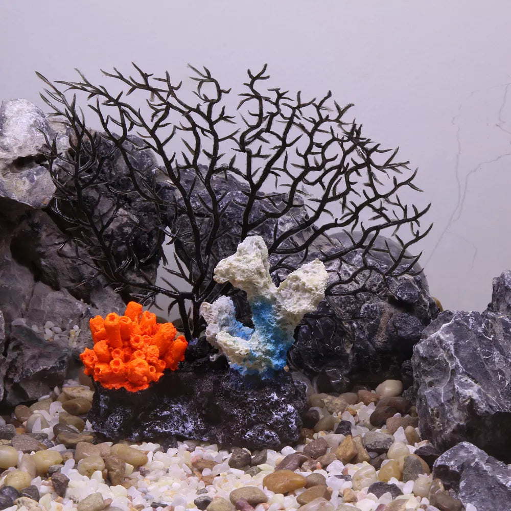 Adorno de arrecife de coral artificial para acuario